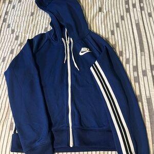 Nike Royal Blue Hoodie with White Accents